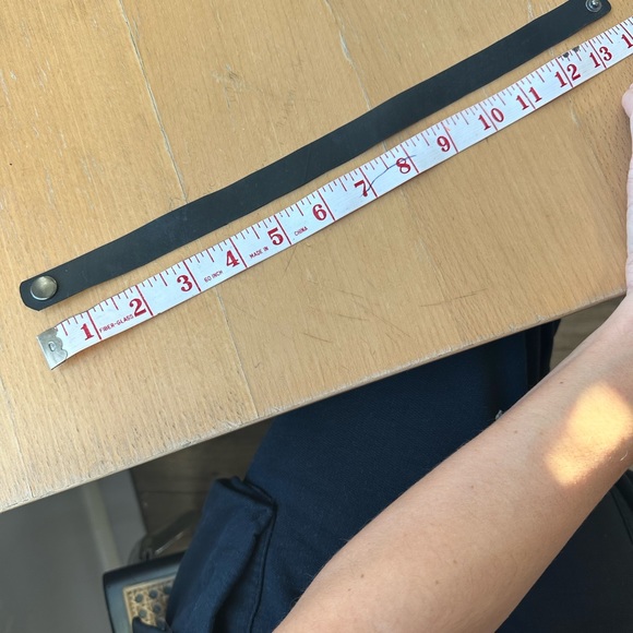 Black Recycled Rubber Choker Necklace - Picture 3 of 3